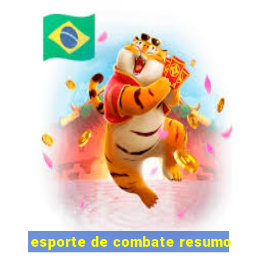 esporte de combate resumo